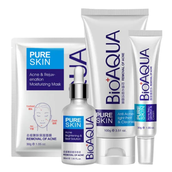 Kit x 4 Cuidado Facial Anti-Acné - BioAQUA